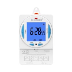Releu digital cu temporizator, Sinotimer, 200-250VAC, 50/60Hz, 7 zile, ecran LCD, TM6338H-30D