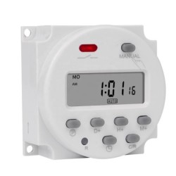 Timer digital, SINOTIMER interval de 1 secunda, 5V temporizator LCD digital programabil saptamanal 7 zile, CN101S-5v
