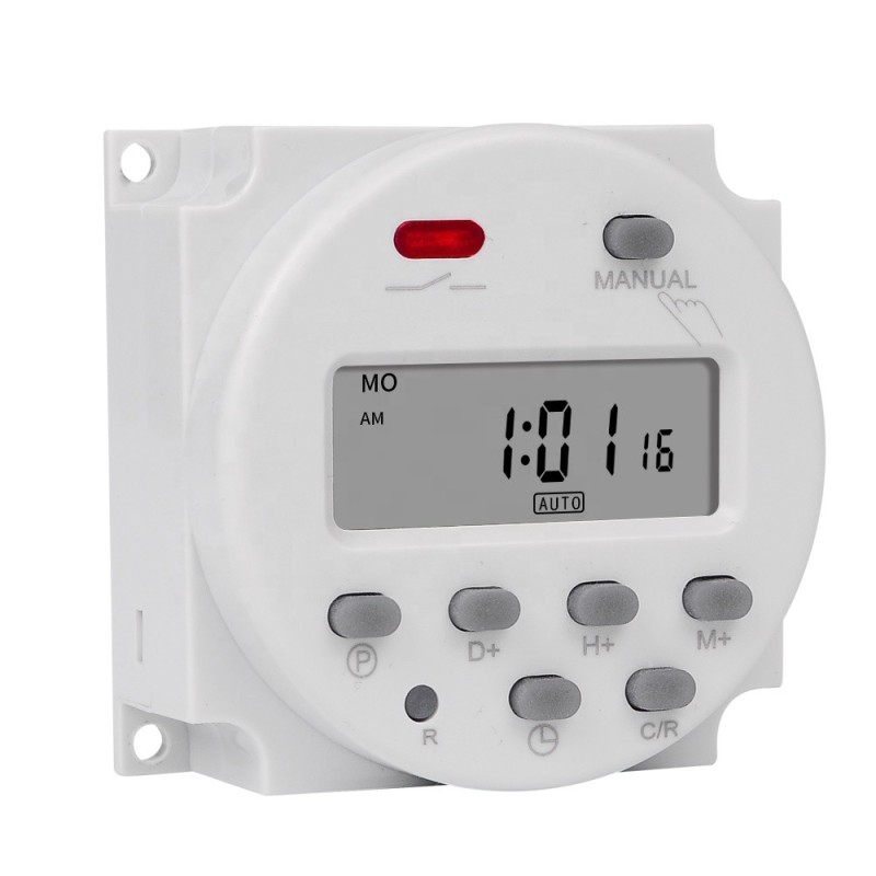 Timer digital, SINOTIMER interval de 1 secunda, 5V temporizator LCD digital programabil saptamanal 7 zile, CN101S-5v