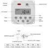 Timer digital, SINOTIMER interval de 1 secunda, 5V temporizator LCD digital programabil saptamanal 7 zile, CN101S-5v