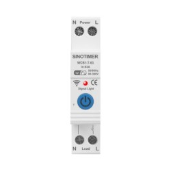 Intrerupator inteligent 63A AC220V, WiFi Tuya, temporizator pornit-oprit, WCB1-T-63