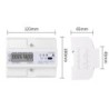 Contor trifazic de energie electrica, Sinotimer, 3x230/400V AC 50Hz, 3x5(100)A, ecran digital LED, DDS578R