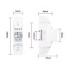 Contor monofazat de energie electrica, Sinotimer, 230V AC 50Hz, 5(80)A, ecran digital LED iluminat, DDS529L