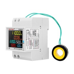 Contor monofazat de energie electrica, Sinotimer, 250-450V, 100A, functie resetare, transformator extern, SDM009-E-380