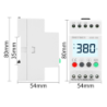 Voltmetru TRIFAZIC Sinotimer, monitor tensiune 300-490V/AC, STVP-931