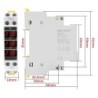 Voltmetru Sinotimer, trifazic masoara voltajul AC 80-500V, SDM010
