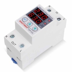 Releu digital de protectie tensiune, Sinotimer, reglabil intr 1- 63A, , ecran digital LED, SVP-916-63A