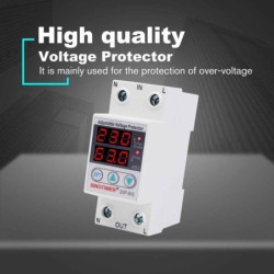 Releu digital de protectie tensiune, Sinotimer, reglabil intr 1- 63A, , ecran digital LED, SVP-916-63A