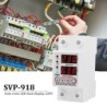 Releu siguranta digitala de protectie tensiune, Sinotimer, 63A, SVP-918-63A, ecran dublu LED, recuperare automata