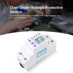 Releu siguranta digitala protectie tensiune,Sinotimer, intre 1- 80A programabil ,ecran LED, arata consum kWh, SVP-917-80A