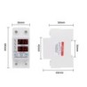 Releu siguranta digitala de protectie tensiune, Sinotimer, 63A, ecran LED, recuperare automata, SVP-63A