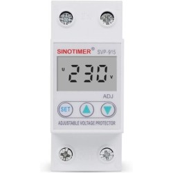Releu siguranta digitala de protectie tensiune, Sinotimer, 40A, SVP-915, ecran LED, recuperare automata, SVP-915-40A