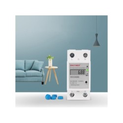 Comutator monofazat SINOTIMER WDS688 5-60A 230V Smart WiFi Control din aplicatia telefon mobil multifunctional