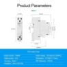 Siguranta electrica, Sinotimer, comutator temporizat monofazat, control Wifi, 230V AC 50-60Hz, 16A, TM609-16A