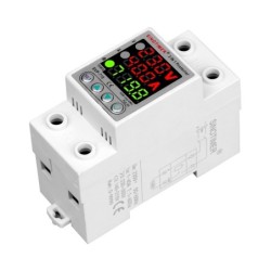 Releu digital monofazic de protectie tensiune, Sinotimer, si curent 1- 40A, consum KW, ecran digital LED, SVP-719-40A